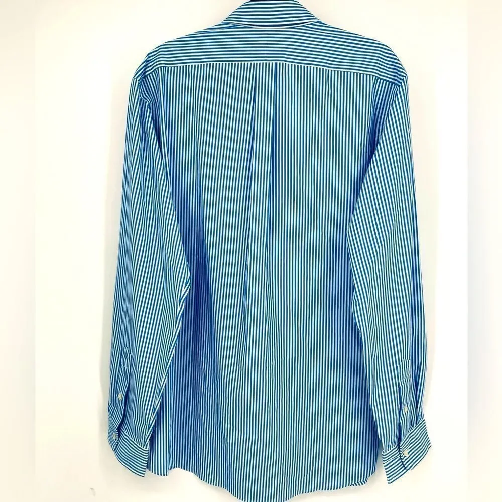 Polo Ralph Lauren US Open Tennis Staff Men’s Striped Shirt SZ 171/2-XL Like New